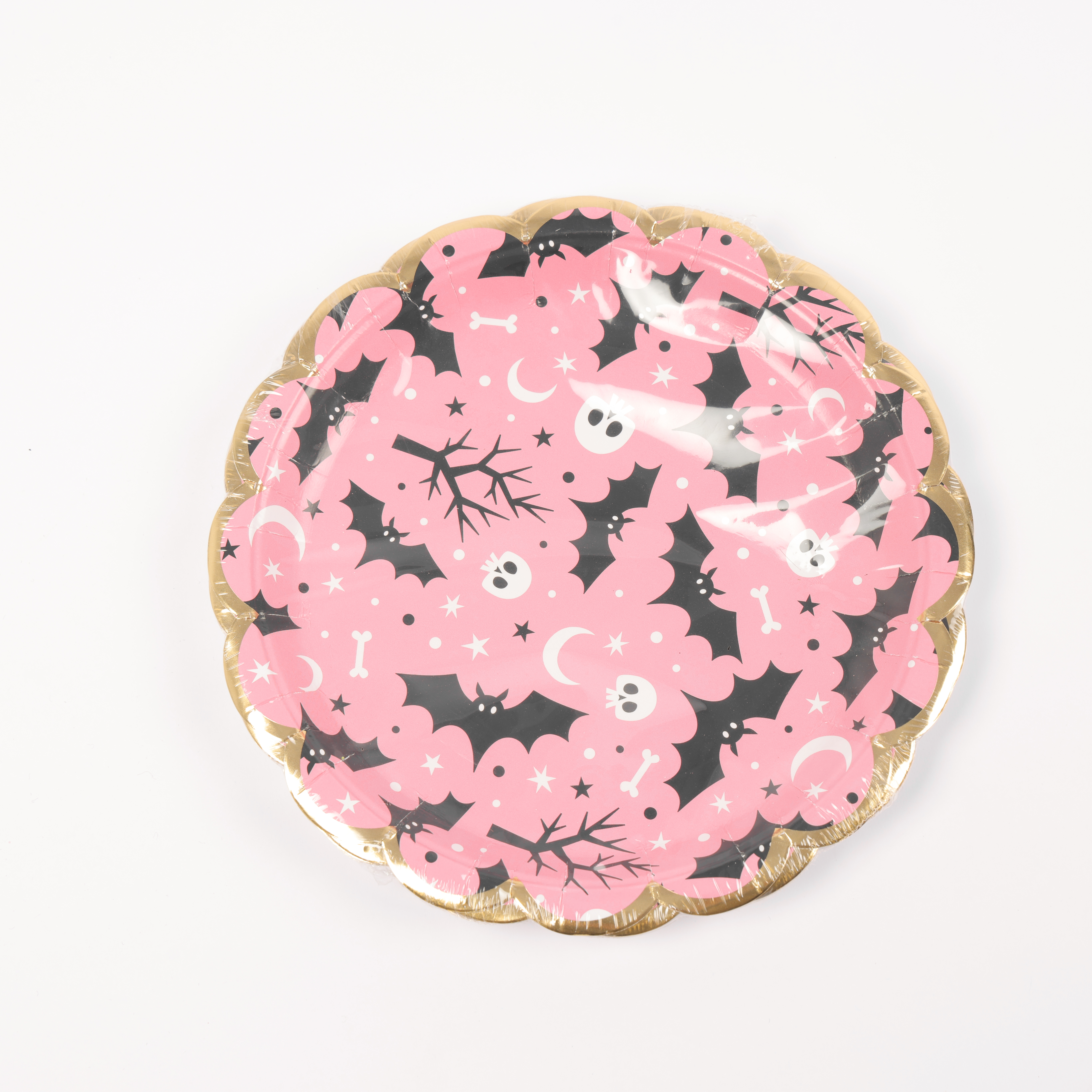 Halloween Pink Party Themed Disposable Paper Plate HW-011